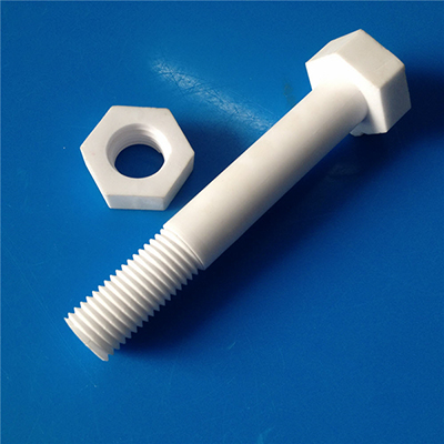 Abrasive high temperature customized ceramic threaded shaft screw bolt