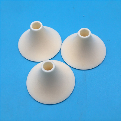 Industrial beige al2o3 alumina ceramic cone funnel hopper tube