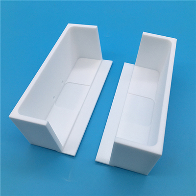 Cnc machining 95% Al2O3 alumina ceramic frame suport