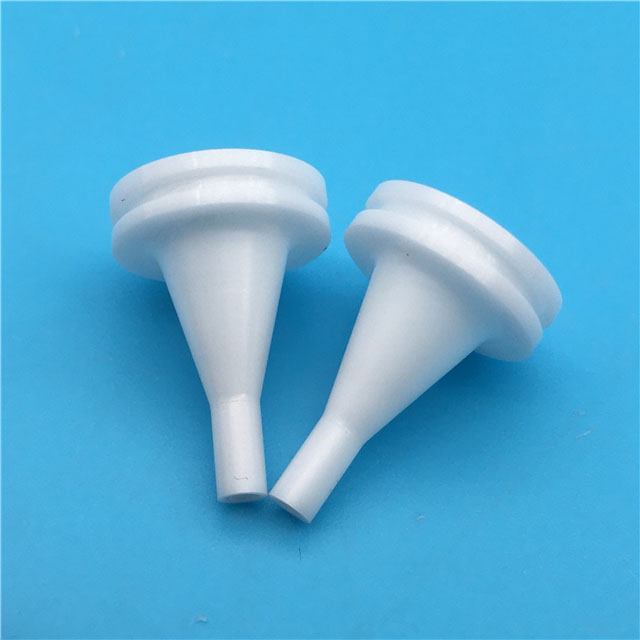 OEM zirconia ceramic machining conical horn funnel hopper